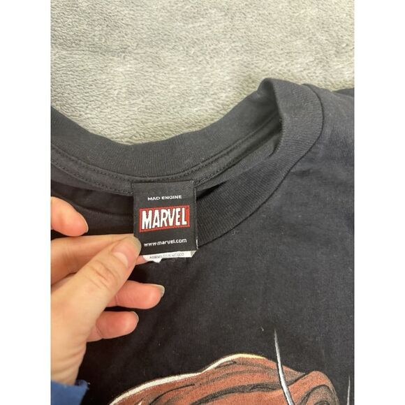 Vintage Marvel Mad Engine Short Sleeve T Shirt Men's Size Large Black - Picture 3 of 8